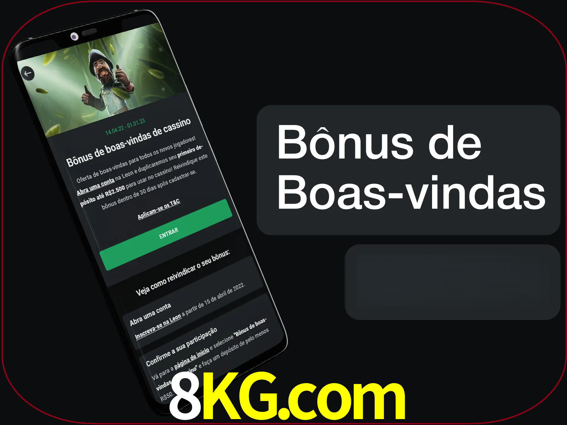 Não se esqueça de usar o bônus de boas-vindas.